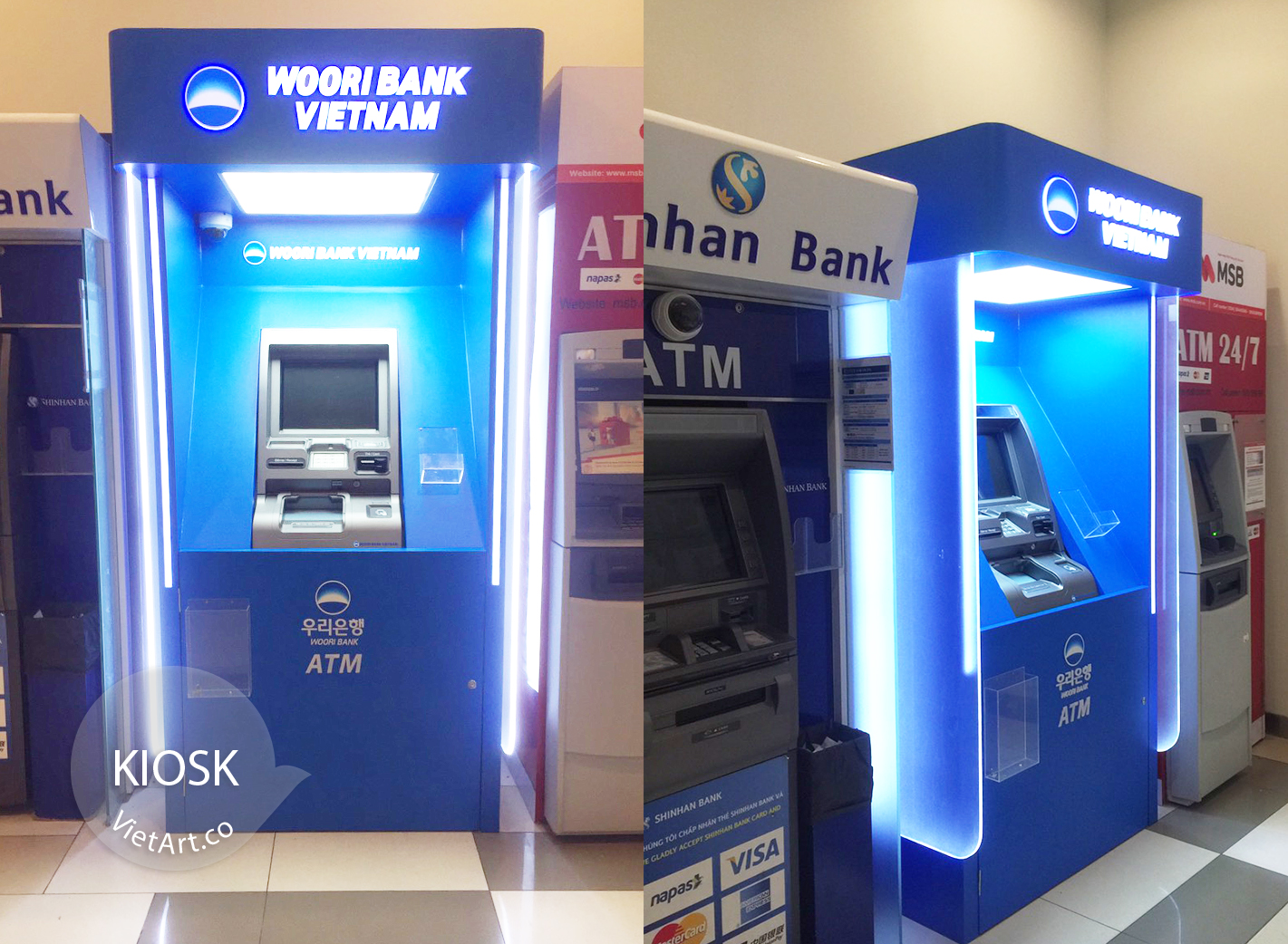 Booth ATM, Buồng ATM, kosk ATM, lắp đặt Booth ATM, sản xuất booth ATM