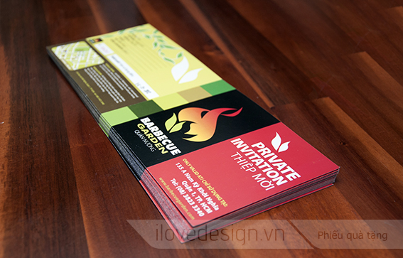 Việt Art chuyên thiết kế in ấn các ấn phẩm văn phòng, sale, marketing: voucher, brochure