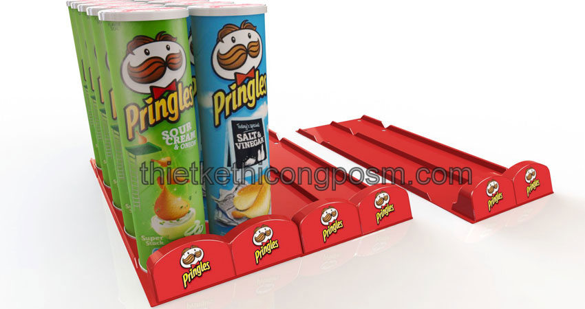 Thiết kế kệ trưng bày mini để bàn cho sản phẩm snack